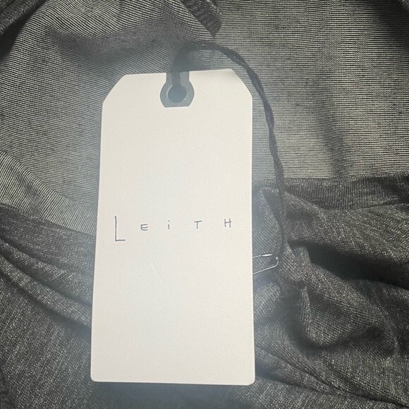 NWT Leith Ruched Bodycon Sleeveless Mini Dress Charcoal Gray Knit Size XL NEW - Picture 12 of 16